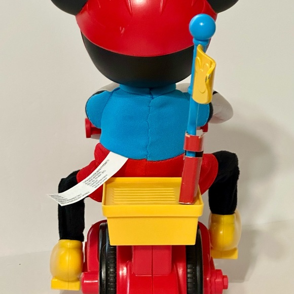 Disney Toys Rare Disney Mickey Mouse Riding Bike Silly Wheelie